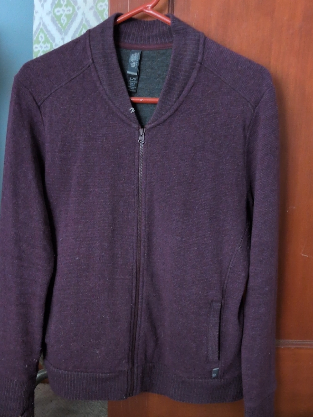 Mountain Hardwear Plum Knit Zip Sweater